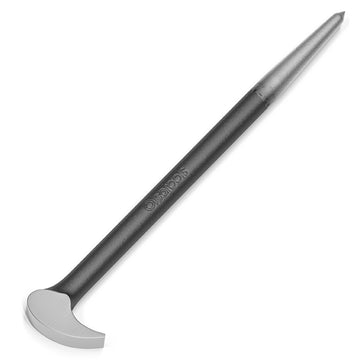 Rolling Head Pry Bar Set - 6" & 16" CR-V Steel, 1400 lbf-in Leverage